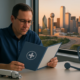 Future medical expenses truck accident Dallas claim planning beside an unbranded semi-truck model